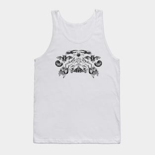 Vintage style pattern of bugs and critters Tank Top